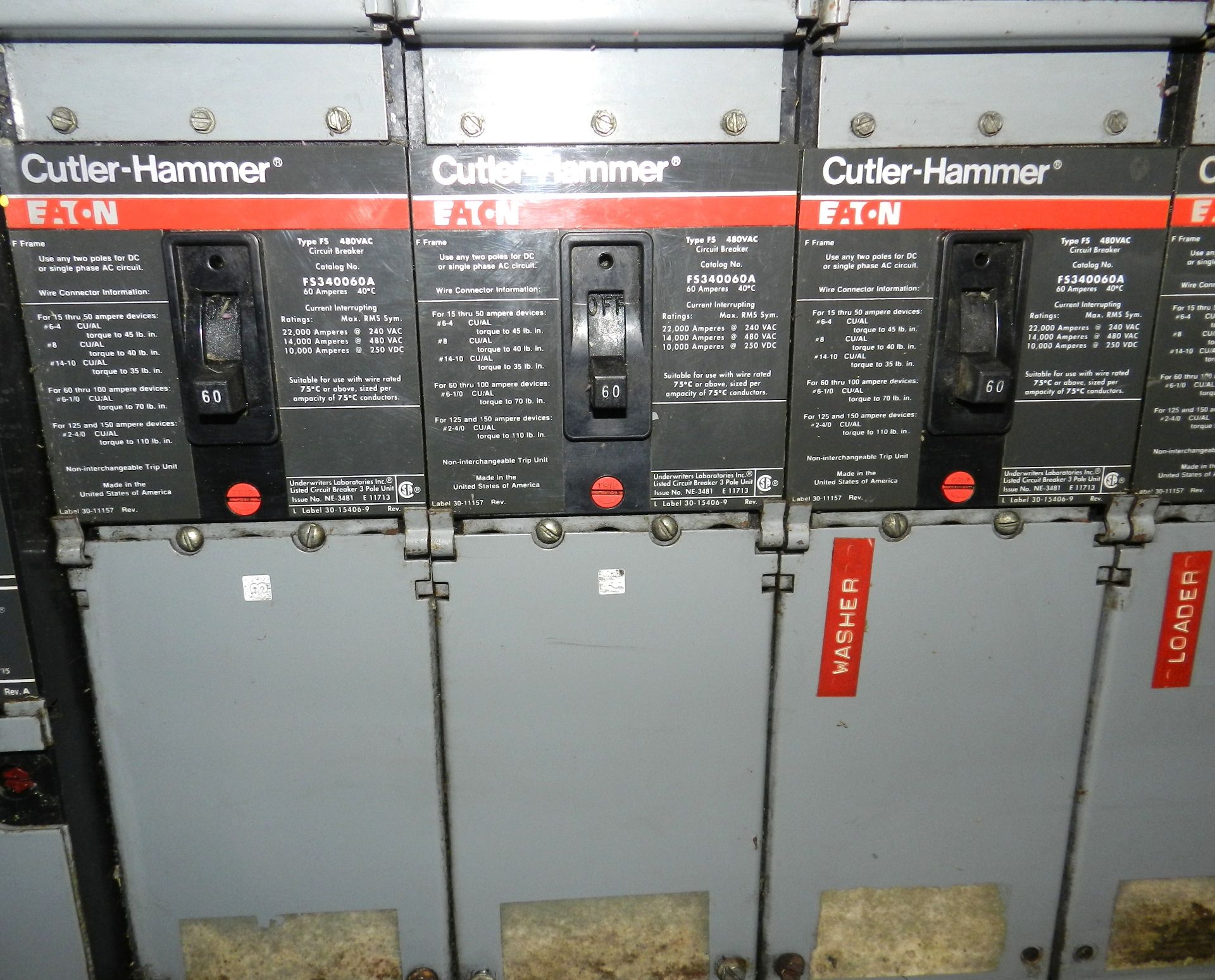 Lot of 10 - Cutler Hammer Distribution Panel: (2)250A, (2)200A, (3)60A, (3)30A - Image 6 of 12