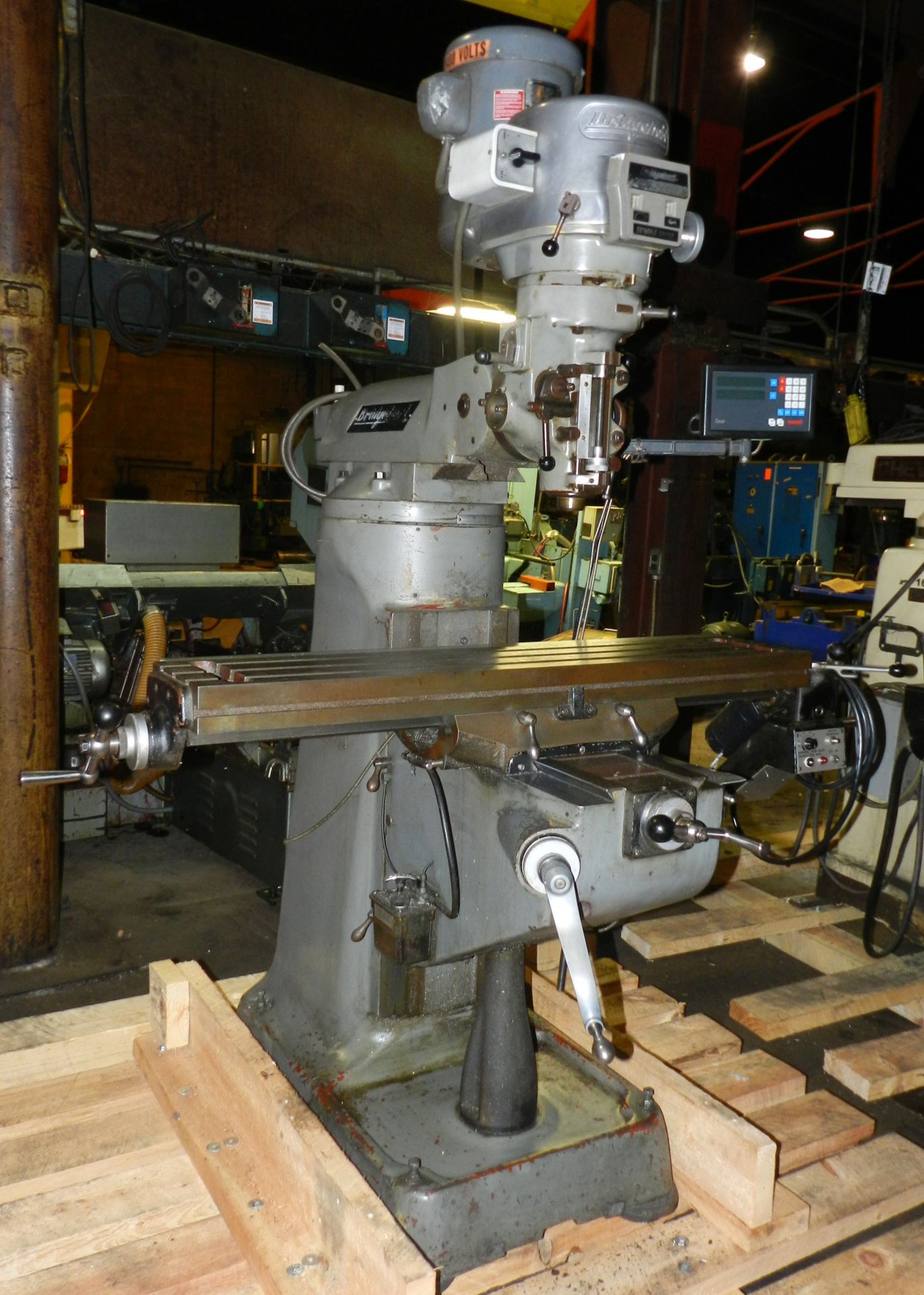 Bridgeport 9" x 48" Milling Machine 2HP - Image 3 of 12