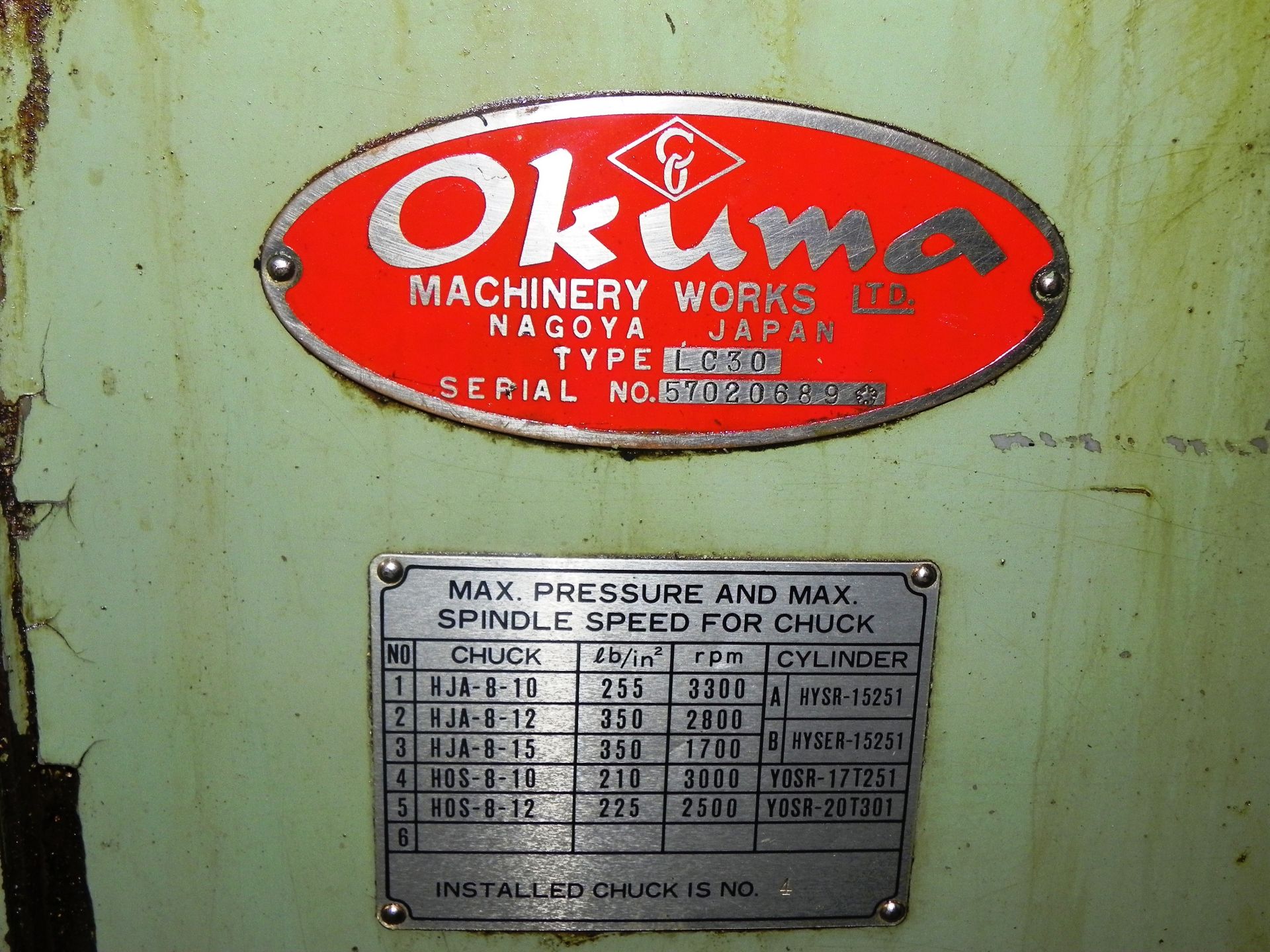 Okuma LC30 CNC Lathe OSP3000 - Image 11 of 11