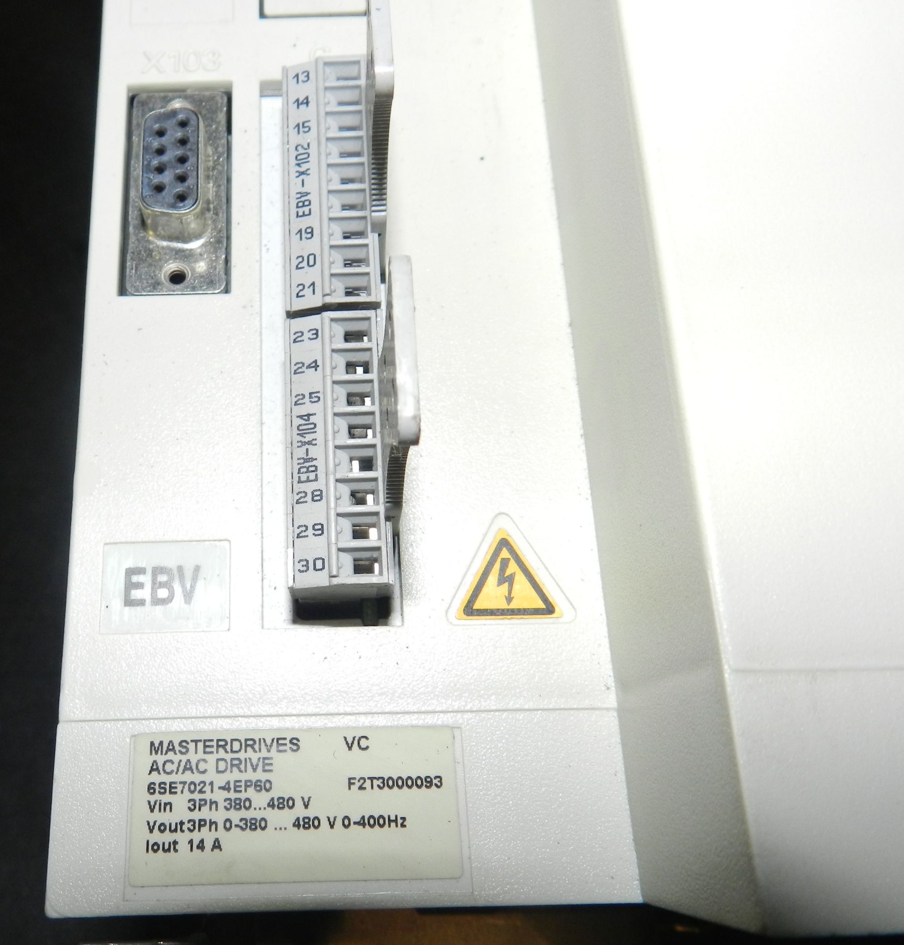 Siemens 6SE7021-4EP60-Z Z=G91 Masterdrives VC AC/AC Drive - Image 3 of 7