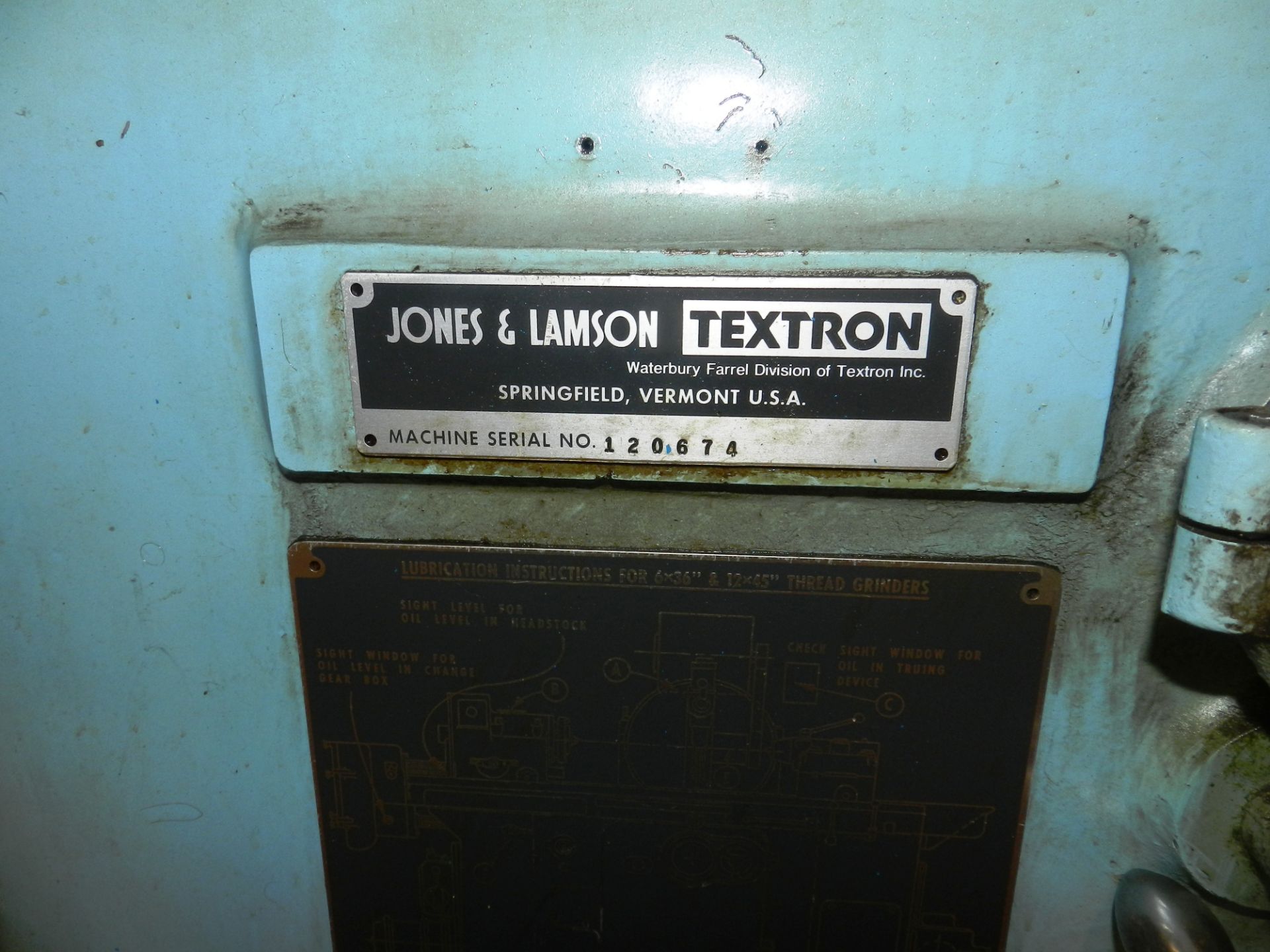 Jones & Lamson 12” x 45" Thread Grinder - Image 4 of 8