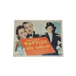 1939 - Raffles - Title Card - Superb image of David Niven as Raffles the gentleman thief and the