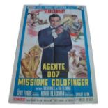 1964 - Goldfinger - Italian Four Foglio - Italian version of Goldfinger Poster Condition: Good to