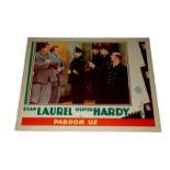 1931 - Pardon Us - Lobby Card - Featuring Stan Laurel and Oliver Hardy and James Finlayson