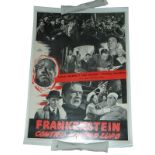 1943 - Frankenstein meets the Wolfman - Italian Photo Busta - Montage of scenes from the film