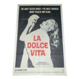 1960 - La Dolce Vita - US One Sheet - The gorgeous Anita Ekberg in her decadent role for the Sweet