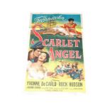1952 - Scarlet Angel - US One Sheet - Wonderful swashbuckling art of Yvonne De Carlo and Rock