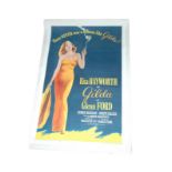 1946 - Gilda - US One Sheet - 1959 Re Release - Superb and iconic art work of Rita Hayworth in her