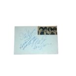 The Kinks - All signed on one album page - Album Page