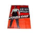 1941 - Citizen Kane - French Grande - Re-release poster featuring artwork of Orson Wells as the