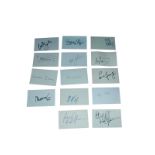 14 Music Related Autographs - 14 Music Related Autographs including Suzanne Vega, Randy Jackson (