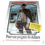 1964 - Fistful of Dollars - French Grande - French Re Release with an iconic image of Clint Eastwood