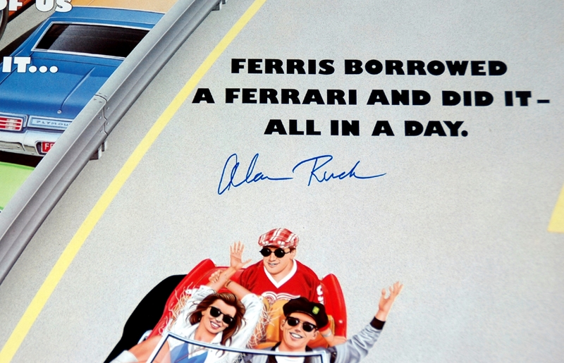 Ferris Bueller's Day Off - Featuring the Ferrari - International One Sheet signed by Alan Ruck - Image 2 of 2