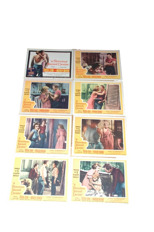 1951 - A Streetcar Named Desire - Set of 8 Lobby Cards - This lot consists of eight Lobby Cards from