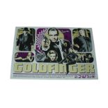 1964 - Goldfinger - Limited Edition - Purple Background limited edition poster for the Colony