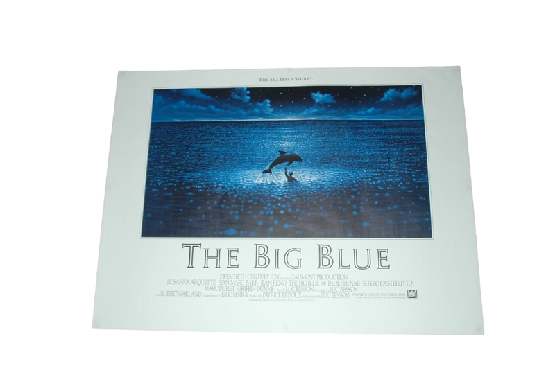 1988 - The Big Blue - UK Quad - Luc Besson superb film of friendship against all odds featuring Jean