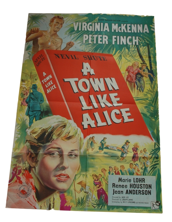 1956 - A Town Like Alice - UK One Sheet - This lot consists of a Vintage Stone Litho Art of
