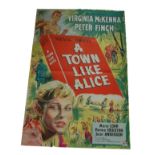 1956 - A Town Like Alice - UK One Sheet - This lot consists of a Vintage Stone Litho Art of