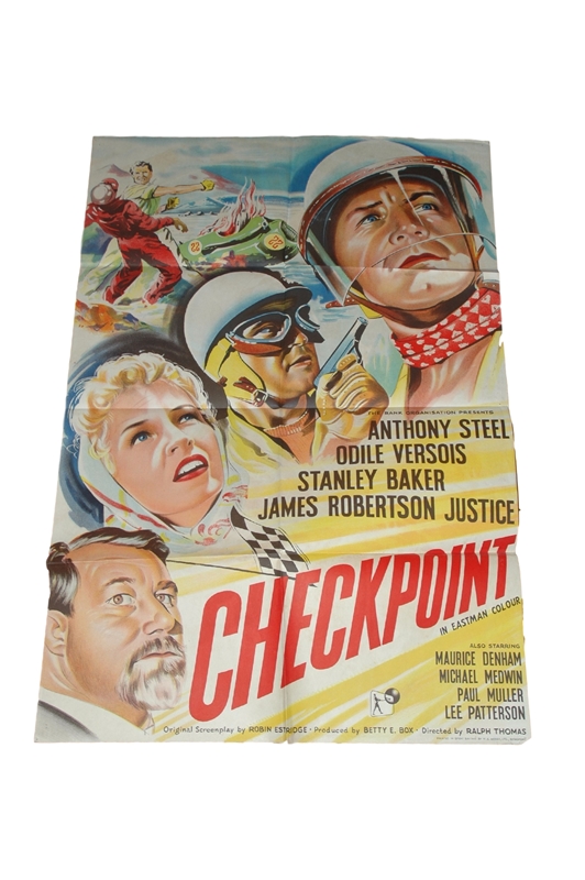 1956 - Checkpoint - UK One Sheet - Vintage art from the original release featuring the dramatic