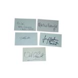 James Bond Autographs - Includes Burt Kwouk, Jaqueline Bisset, Martine Beswick, Judy Geeson and