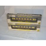 OO Gauge: A pair of boxed Wrenn Pullman coaches, W6001 Car 73 and W6002 Aries. VG in G boxes (2)