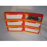 OO Gauge: A selection of six Hornby EWS hopper wagons. VG in G boxes (6)