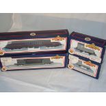 OO Gauge: A selection of boxed wagons and a coach by Bachmann. VG in G boxes (4)