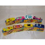 A group of boxed Matchbox Superfast models to include numbers: 33, 40, 46, 64, 14, 27, 4 and 1. G in