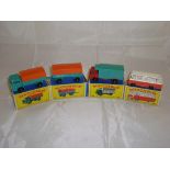 A group of Matchbox vehicles to include a boxed number 1 and number 2 (truck and trailer) a number