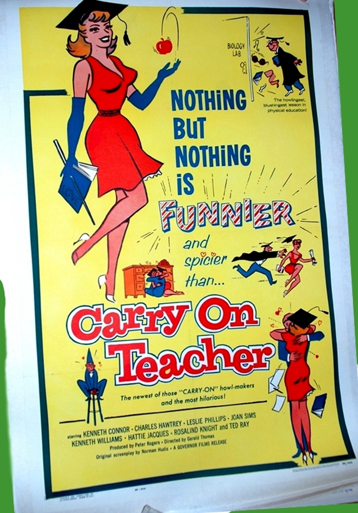 1959 - Carry On Teacher- US One Sheet - One of the early US One sheets for the Carry On Team