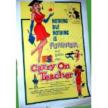 1959 - Carry On Teacher- US One Sheet - One of the early US One sheets for the Carry On Team