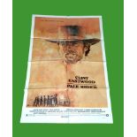 1985 - Pale Rider - US One Sheet. Superb art of Clint Eastwood as The Pale Rider - a somewhat