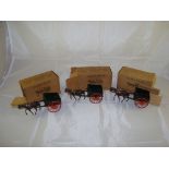 A group of three vintage boxed 40F Farm Horse and cart models by Britains (3) G-VG in F boxes (