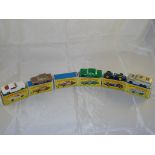 A selection of boxed Matchbox cars to include numbers: 8, 25, 46, 52 and 66 together with an empty