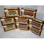 OO Gauge: A selection of boxed hopper and coal wagons by Dapol. VG in G boxes (8)