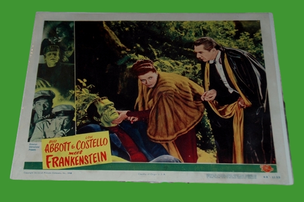 1948 - Abbot & Costello Meet Frankenstein - Lobby Card - One of the most important additions to