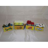 A group of Matchbox vehicles to include numbers: 19, 23, 35 and 41. G-VG in F-G boxes (4)