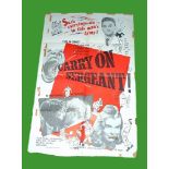 1958 - Carry On Sergeant - US One Sheet - The gang that launched a series of seaside postcard