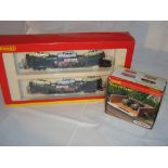 OO Gauge: A boxed Hornby motorail car transporter together with a boxed Hornby Fuel Oil Tanks Set.