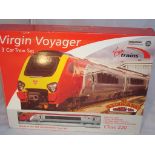 OO Gauge: A Bachmann Virgin Voyager 3 car train set. Complete, ex-Shop stock. VG-E in VG box (1)