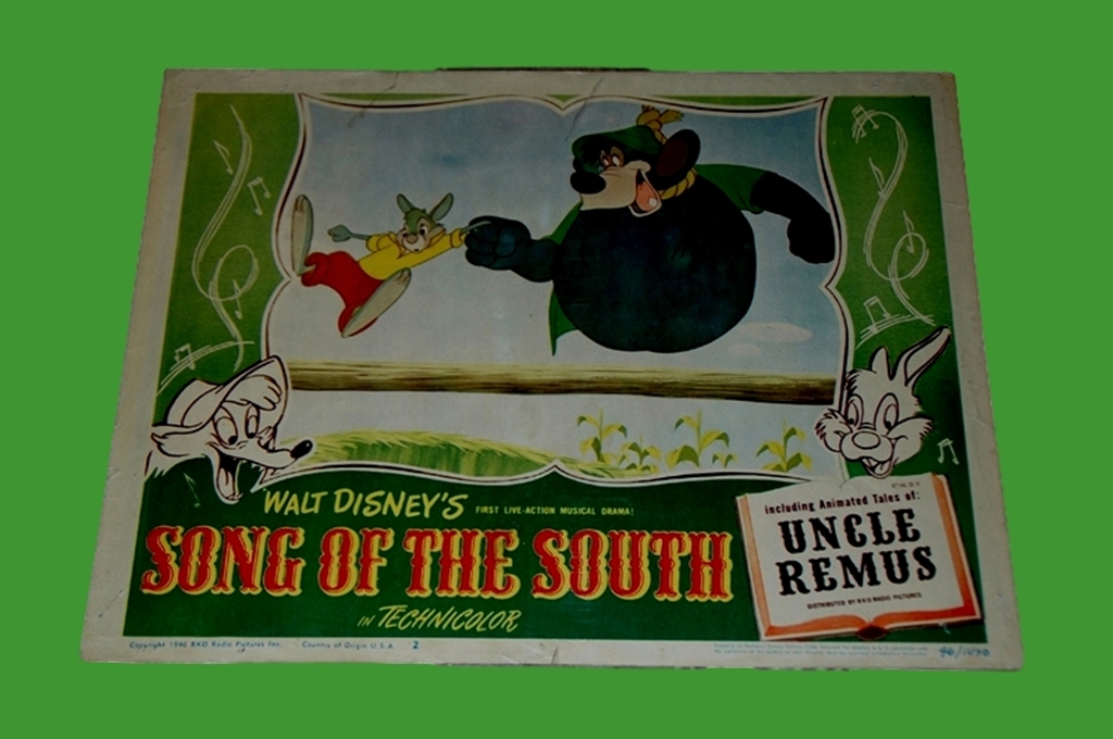 1946 - Song of the South - Lobby Card - Braer Rabbit up to his antics and trapping Braer Bear.