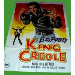 1958 - King Creole - French Grande - 1970's Re Release one of the most spectacular studies of