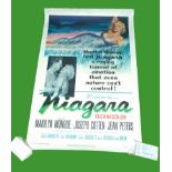 1953 - Niagara - US One Sheet. Marilyn Monroe features in a superb dress that morphs into the Niagra