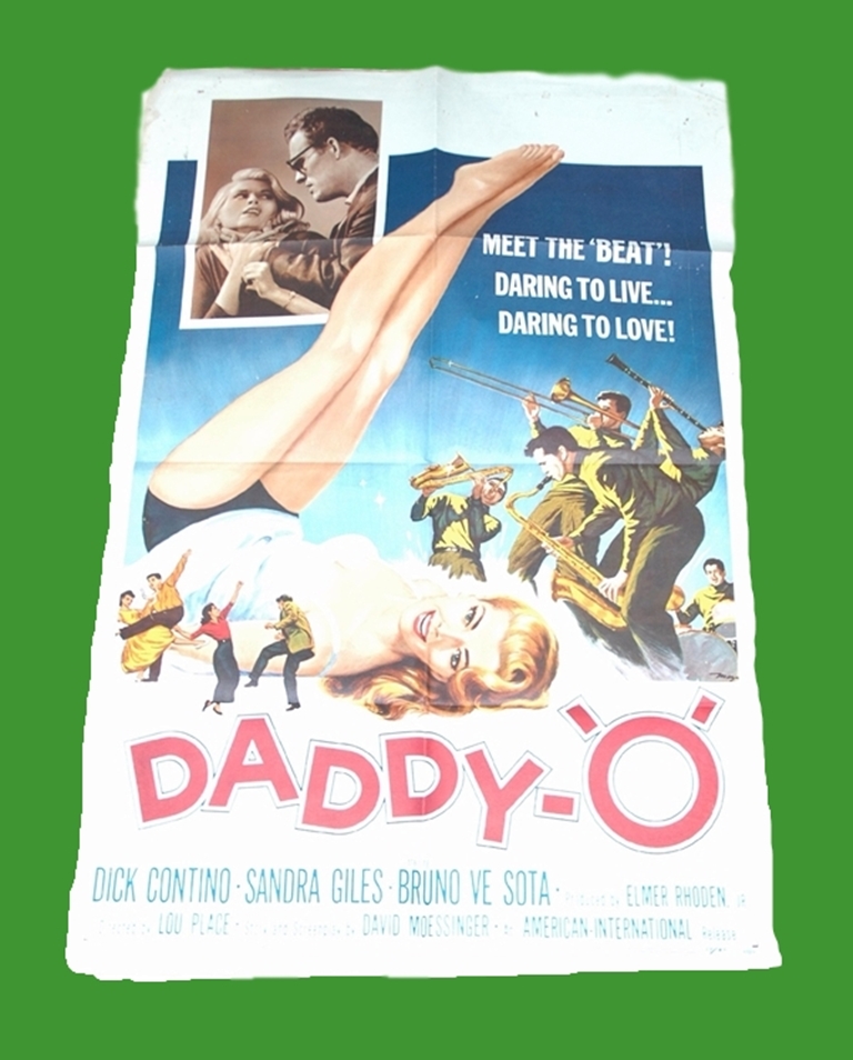 1958 - Daddy-O (aka Downbeat) - US One Sheet - Stereotypical B movie rock and roll art that typifies