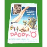 1958 - Daddy-O (aka Downbeat) - US One Sheet - Stereotypical B movie rock and roll art that typifies
