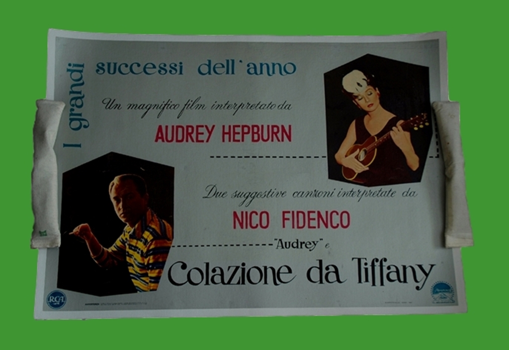 1962 - Breakfast at Tiffany?s - Film Soundtrack Italian Photobusta - Audrey Hepburn and her