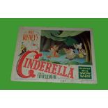 1950 - Cinderella - Lobby Card - Mice scene card. Disney's classic animated version of the childrens