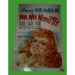 1940 - No No Nanette - US One Sheet - Beautiful art of Anna Neagle in this farce. Condition: