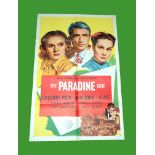 1944 -The Paradine Case - US One Sheet. Alfred Hitchcock remains the first "star" director of