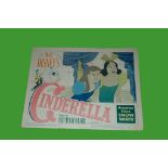 1950 - Cinderella - Lobby Card - Ugly Sisters. Disney's classic animated version of the childrens